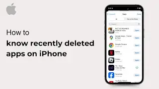 How to know recently deleted apps on iPhone ( iOS ) 2024