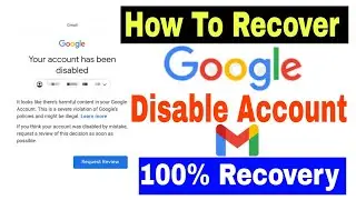 How to fix your account has been disabled google 💯Solved || Your Google Account has been disabled