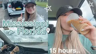 COME ON A 15-HOUR ROAD-TRIP WITH ME🚖│Florida here we come