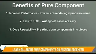 React.js Pure Components Explained #shorts #knowledgekeen