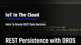 Intro To Oracle REST Data Services For Easy HTTP Based Data Storage