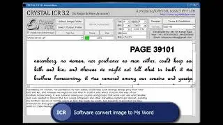 IMAGE TO WORD CONVERTER - ICR SOFTWARE