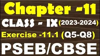 Class9thChapter 11 Surface area and volume Exercise 11.1Q5to Q8 2023-2024 New book PSEB CBSE NCERT