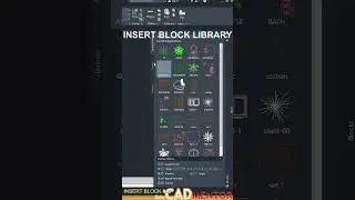 Insert block Library #43  | AutoCAD tutorial for beginners | AutoCAD basics