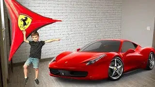 Car brought Mark to Ferrari Park. Video for kids.