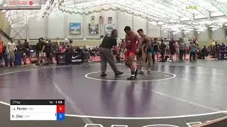 2018 UWW Cadet And U23 Nationals/U23 Greco-Roman 77 Semi-Finals - Jesse Porter (NYAC) Vs. Emanuel