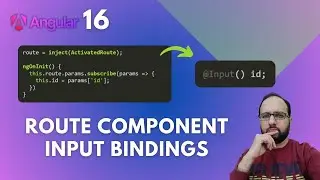 Angular 16+ DX feature: Component Input Route Parameter Bindings!