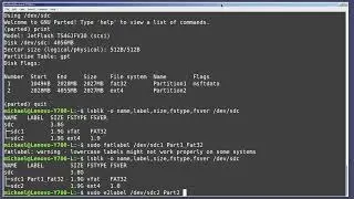 Linux Command Line (87) Partition Labels