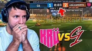 Reacción a KRÜ en el mundial de ROCKET !! KRÜ vs G1 | Rocket League World Championship | Round 1