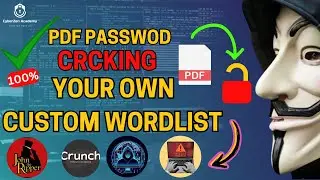 🔒 How to Crack Password Protected PDF Files Using Your Own Custom Wordlist 🔒