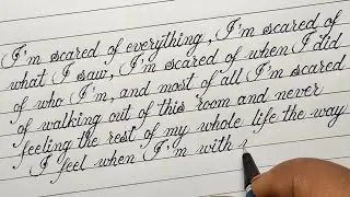 Super Satisfying Calligraphy English Writing || New and Improved handwriting |