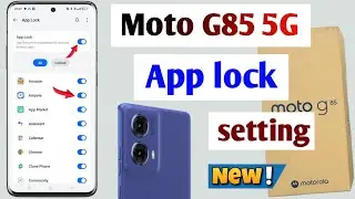 Moto G85 5g app lock setting | Moto G85 5g me app lock kaise lagaye| Moto G85 5g app lock kaise kare