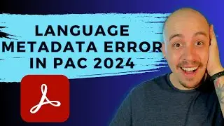 Document Language meta data primary Subtag is Unknown | PAC 2024 | WCAG AA | Adobe Acrobat Pro DC