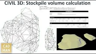 Civil 3D: Stockpile Volume Calculation
