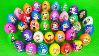 Rainbow Eggs Clay: Finding Paw Patrol Clay : Ryder, Chase, Marshall,...Satisfying ASMR Video