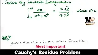 Cauchy Residue Theorem || Contour Integration Problem || problem 4