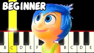 Inside Out 2 Trailer Music - Fast and Slow (Easy) Piano Tutorial - Beginner