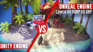 Unreal vs Unity Graphics Comparison: Unity HDRP vs URP vs Unreal Engine 5 Lumen - Round 4