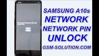 Samsung A10s Network Unlock New Method.