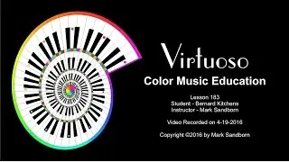 Virtuoso Color Music Education - Piano Lesson 183 - 04-19-2016 - via Skype Online