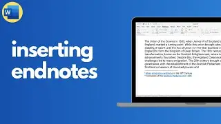 How to insert and edit an endnote in Microsoft Word