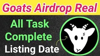 Goats Telegram Airdrop | Goats Real Airdrop | Goats Bot Real or Fake | Goats Telegram Bot | #Goats