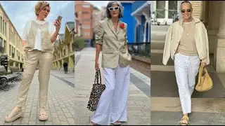 НЮДОВЫЕ ОТТЕНКИ В ОДЕЖДЕ ДЛЯ ЖЕНЩИН 50+55+65+💖ШИКАРНЫЙ БЕЖЕВЫЙ ЦВЕТ В CASUAL ОБРАЗАХ