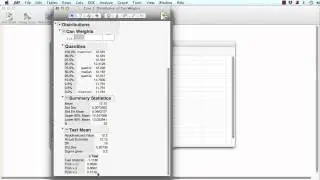 Hypothesis Test on the Mean (Known Variance) Using JMP