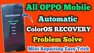 Oppo ColorOS Recovery || Problem Solution || Without Losing Data || Mini Repairing Trick || 2024.