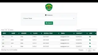 WEB APP Google Sheets | Displaying Multi Sheets In Datatable