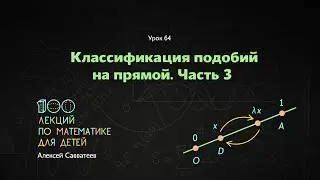 64. Классификация подобий на прямой. Часть 3. Алексей Савватеев. 100 уроков математики