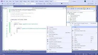 12. Adding your DbContext file | ASP.NET MVC