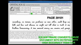 DOCUMENT TO NOTEPAD CONVERSION SOFTWARE ICR