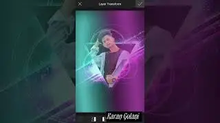PicsArt Neon Triangle Photo Editing- Karan Golani
