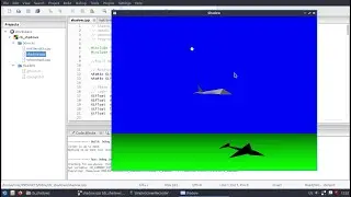 GLUT OpenGL LUBUNTU CodeBlocks Project Shadow Jet