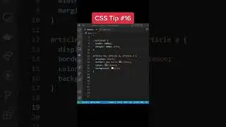 CSS Tip #16 - is( ) pseudo selector