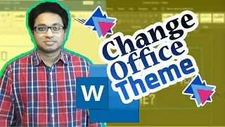 How to Change Office Theme in Microsoft Word ? | Microsoft Word Dark Mode White Page | Dark Mode