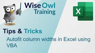 Autofit column widths in Excel using VBA