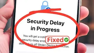 Security delay in progress iphone | Security delay required to change passcode | Fixed iOS 17.4