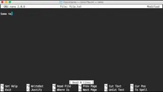 Linux Basics: Edit a file with the nano editor