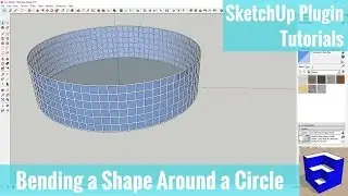 Bending a 3D Shape Around a Circle with FredoScale's Radial Bend Tool! - SketchUp Plugin Tutorials