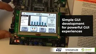 STM32F439 demo image | Smart home & medical device GUI using Crank Storyboard