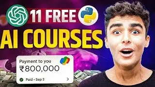 11 FREE AI Courses To Become an AI Developer in 2024 🔥| Earn 15 LPA | Best Courses