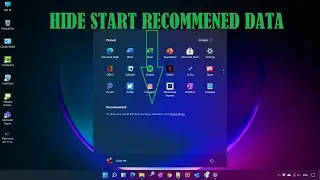 Windows 11 | Hide data in Windows 11 Recommended Section