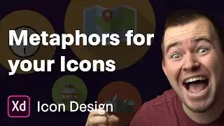 Researching different metaphors for icon design | Ep 6/30 [Icon Design in Adobe XD]