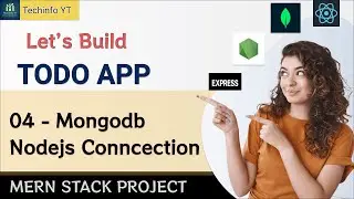 Nodejs MongoDB connection with cloud and local machine  | Mern todo App | | Mern Stack Projec