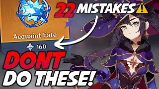 Genshin Impact 22 TOP Mistakes Beginners Make! Beginners Guide Tips & Tricks for Starters