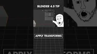 Blender 4.0 Tip: Apply Transforms 