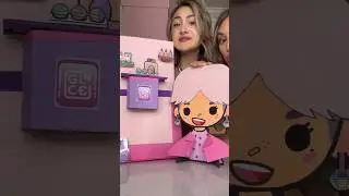 Moon is showing off Glnce from Toca Life World! 🛍💄 