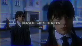 convert 24fps scenes to 60fps ; after effects, topaz